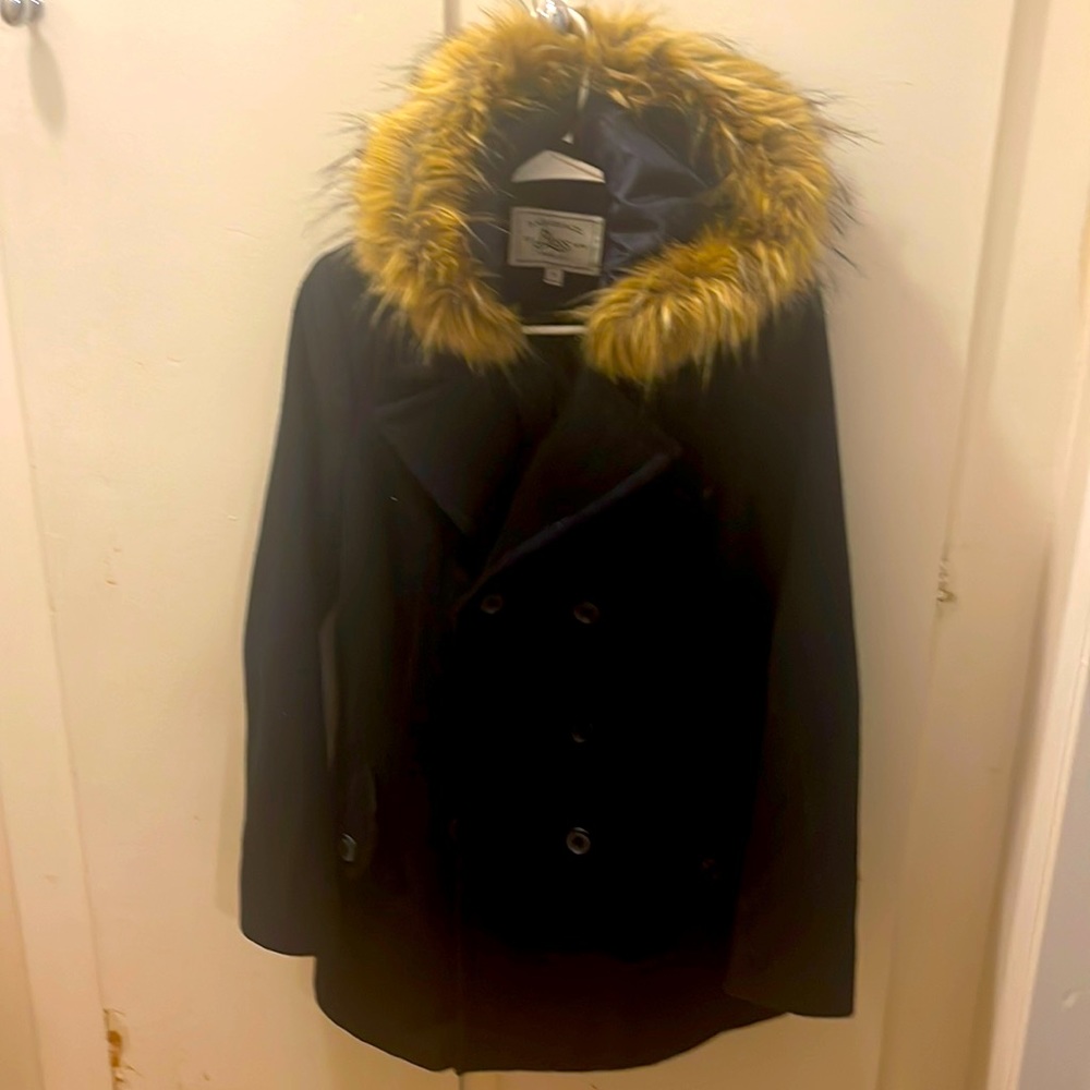 Faux Fur Hoodie Coat